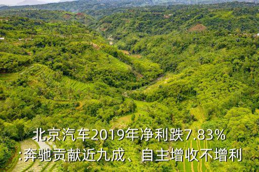 北京汽車2019年凈利跌7.83%:奔馳貢獻(xiàn)近九成、自主增收不增利