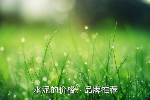  水泥的價(jià)格、品牌推薦