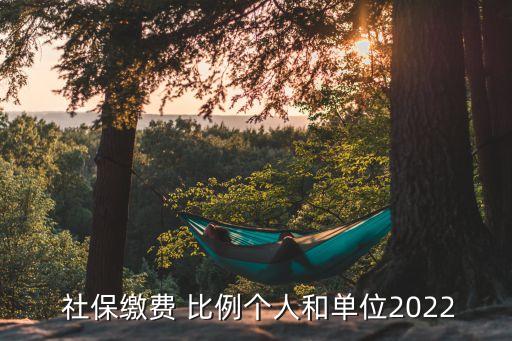  社保繳費 比例個人和單位2022