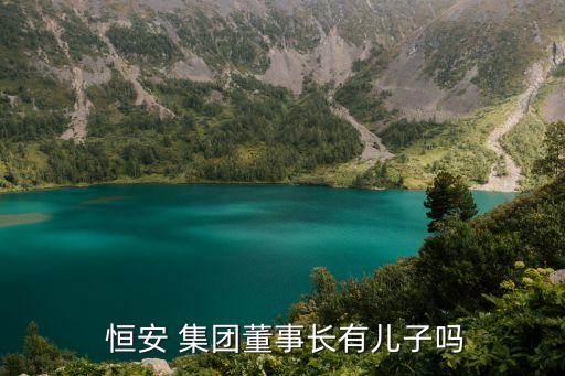  恒安 集團(tuán)董事長(zhǎng)有兒子嗎