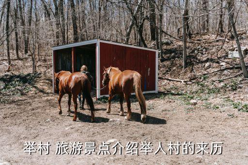 舉村 旅游景點介紹舉人村的來歷