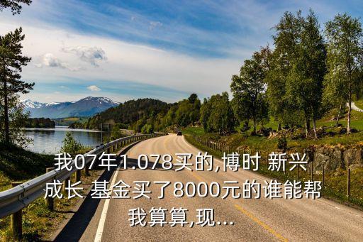 我07年1.078買(mǎi)的,博時(shí) 新興 成長(zhǎng) 基金買(mǎi)了8000元的誰(shuí)能幫我算算,現(xiàn)...