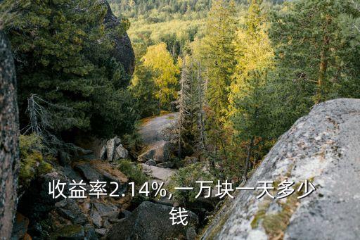  收益率2.14%,一萬(wàn)塊一天多少錢(qián)