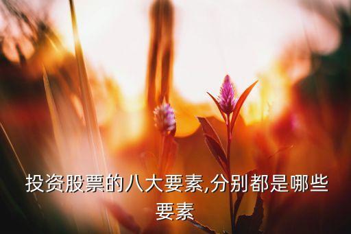 投資的要點,投資要點主要體現(xiàn)了以下哪個影響資本成本的因素