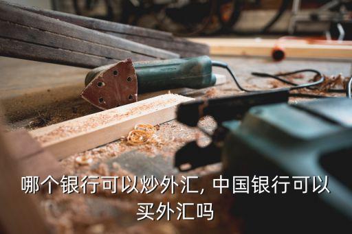 哪個(gè)銀行可以炒外匯, 中國(guó)銀行可以買(mǎi)外匯嗎