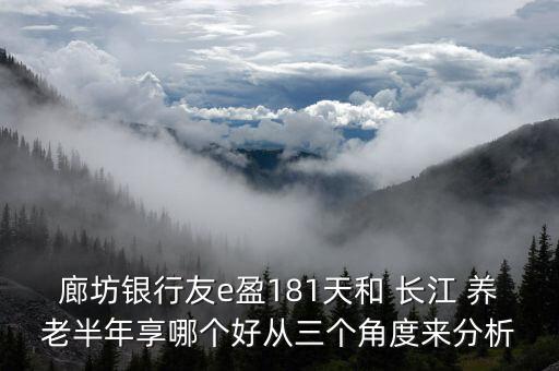 廊坊銀行友e盈181天和 長(zhǎng)江 養(yǎng)老半年享哪個(gè)好從三個(gè)角度來分析