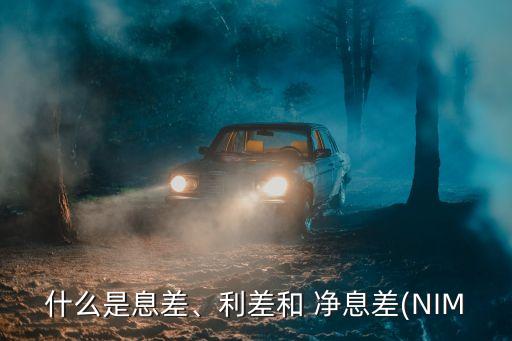 什么是息差、利差和 凈息差(NIM