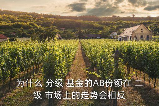 為什么 分級 基金的AB份額在 二級 市場上的走勢會相反