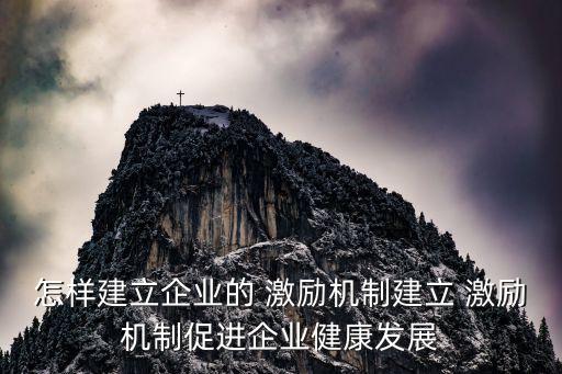 怎樣建立企業(yè)的 激勵機(jī)制建立 激勵機(jī)制促進(jìn)企業(yè)健康發(fā)展