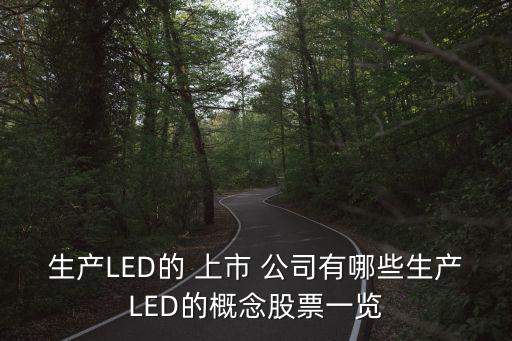 國內(nèi)led芯片上市公司,國內(nèi)生產(chǎn)芯片的上市公司有哪些?