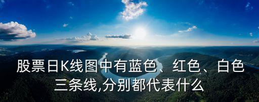  股票日K線圖中有藍(lán)色、紅色、白色三條線,分別都代表什么