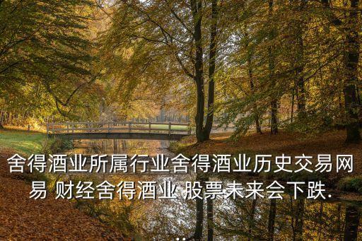 舍得酒業(yè)所屬行業(yè)舍得酒業(yè)歷史交易網(wǎng)易 財(cái)經(jīng)舍得酒業(yè) 股票未來會下跌...