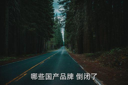 哪些國產(chǎn)品牌 倒閉了