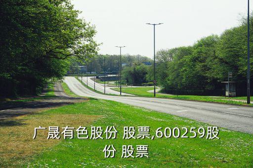 廣晟有色股份 股票,600259股份 股票