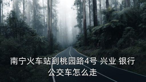 南寧火車(chē)站到桃園路4號(hào) 興業(yè) 銀行公交車(chē)怎么走