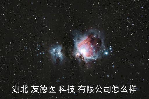 湖北 友德醫(yī) 科技 有限公司怎么樣