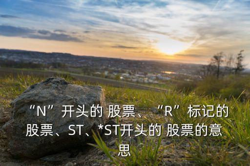 “N”開頭的 股票、“R”標(biāo)記的 股票、ST、*ST開頭的 股票的意思