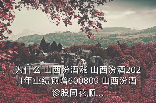 為什么 山西汾酒漲 山西汾酒2021年業(yè)績預(yù)增600809 山西汾酒診股同花順...