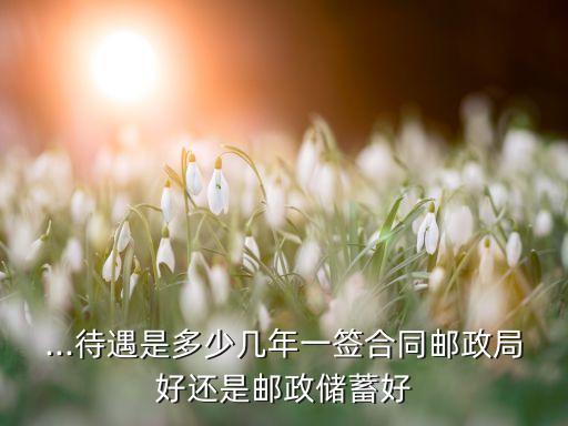 ...待遇是多少幾年一簽合同郵政局好還是郵政儲(chǔ)蓄好