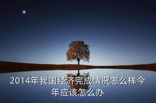 2014年我國經(jīng)濟(jì)完成情況怎么樣今年應(yīng)該怎么辦