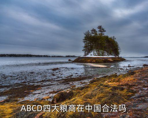 ABCD四大糧商在中國合法嗎