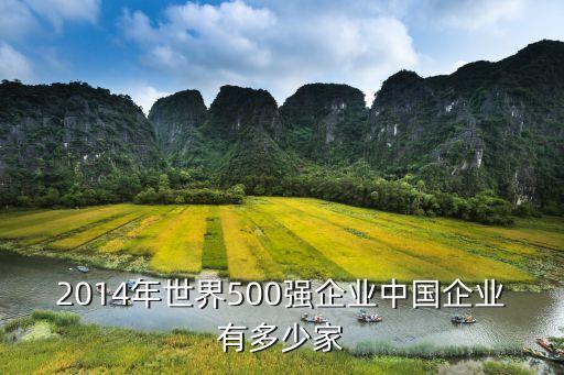 2014年世界500強(qiáng)企業(yè)中國企業(yè)有多少家