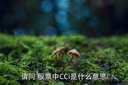 請問 股票中CCi是什么意思