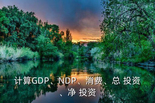 計(jì)算GDP、NDP、消費(fèi)、總 投資、凈 投資