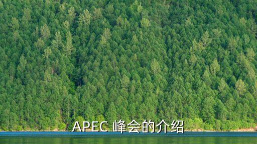 APEC 峰會(huì)的介紹