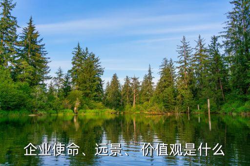 企業(yè)使命、遠(yuǎn)景、 價值觀是什么