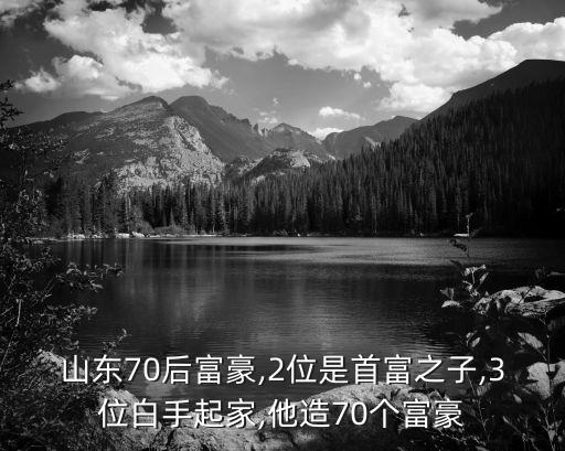 山東70后富豪,2位是首富之子,3位白手起家,他造70個(gè)富豪