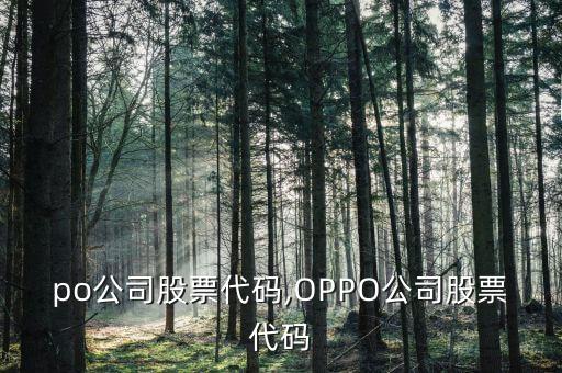 oppo公司股票代碼,OPPO公司股票代碼