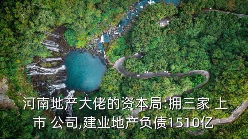  河南地產大佬的資本局:擁三家 上市 公司,建業(yè)地產負債1510億