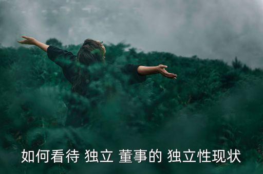 如何看待 獨立 董事的 獨立性現(xiàn)狀