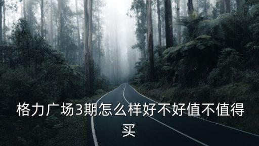  格力廣場(chǎng)3期怎么樣好不好值不值得買