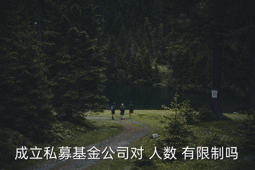 成立私募基金公司對(duì) 人數(shù) 有限制嗎