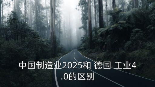 中國(guó)制造業(yè)2025和 德國(guó) 工業(yè)4.0的區(qū)別