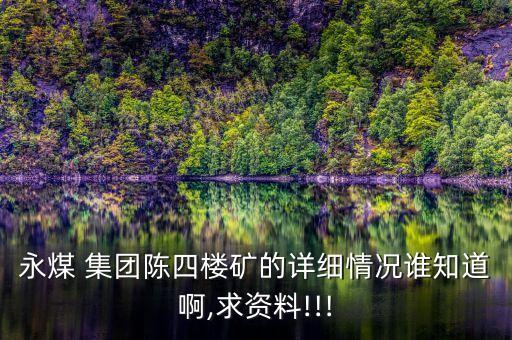 永煤 集團陳四樓礦的詳細(xì)情況誰知道啊,求資料!!!