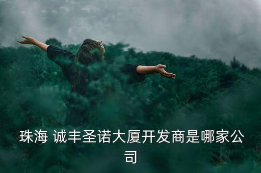  珠海 誠(chéng)豐圣諾大廈開(kāi)發(fā)商是哪家公司