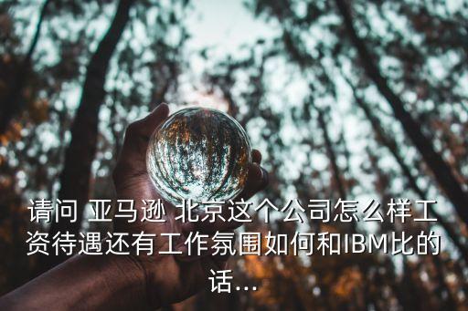 請(qǐng)問(wèn) 亞馬遜 北京這個(gè)公司怎么樣工資待遇還有工作氛圍如何和IBM比的話(huà)...